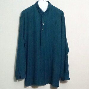 WINNER’S MEN’S DRESS SHIRT DARK TURQUOIS    SIZE M